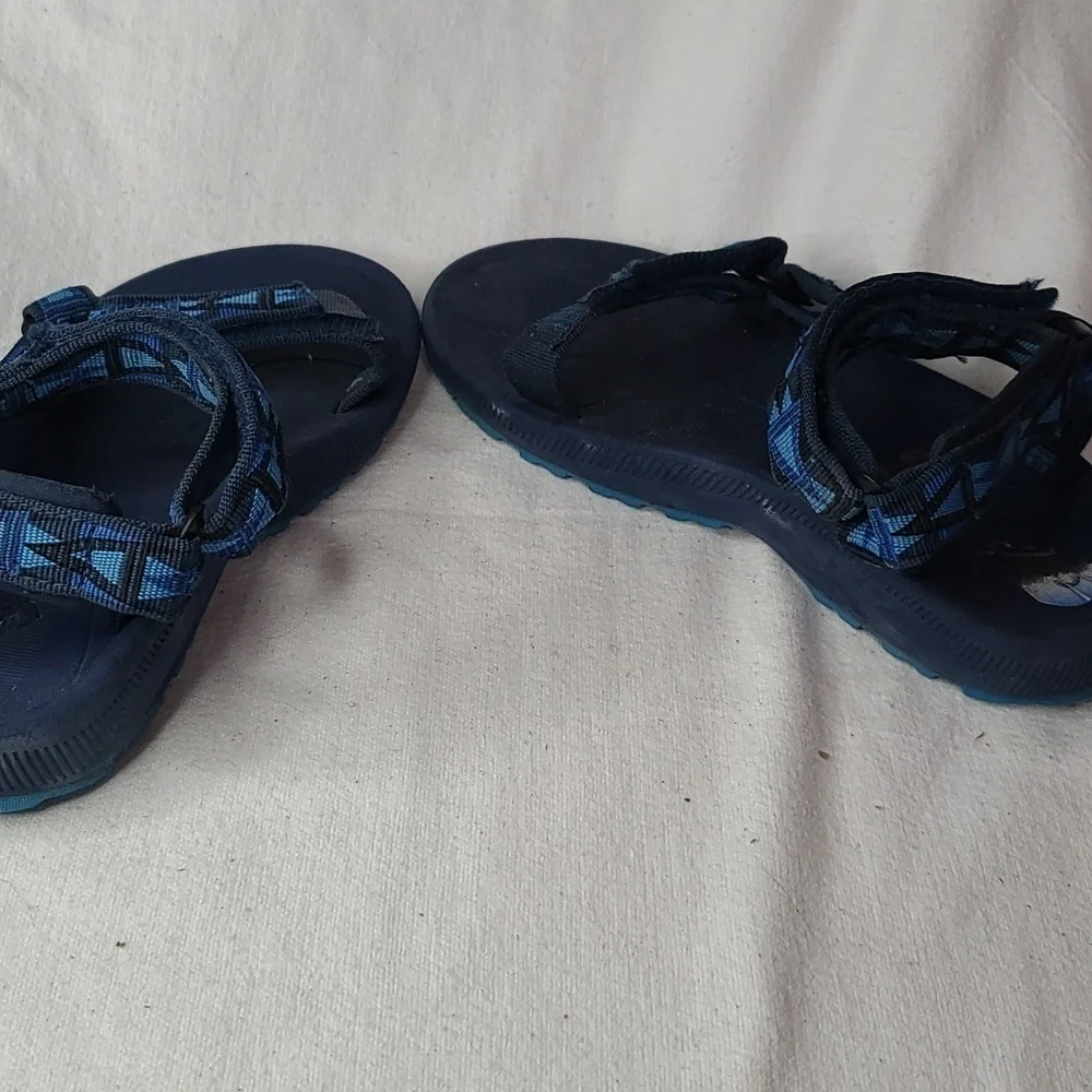 Teva Kids Blue Navy Patterned Strappy Sandals